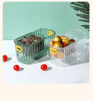 0065Lazy коробка для закусок двойной компот капля ореховой конфеты цукаты в скорлупе съешьте скорлупу семян дыни волшебная коробка для хранения 1