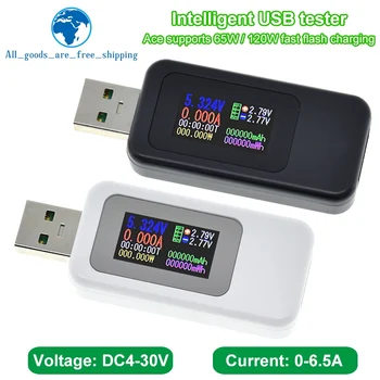 10 в 1 USB Тестер Постоянного Тока Цифровой Вольтметр Amperimetro Измеритель Тока Напряжения Amp Вольт Амперметр Детектор Power Bank Индикатор Зарядного устройства