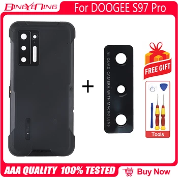 100% Новый Оригинал для Doogee S97 Pro, задняя крышка батарейного отсека с микрофоном + объектив камеры заднего вида + кабель для ключей с отпечатками пальцев