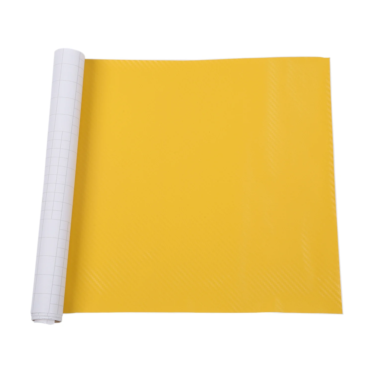 DIY 30x127 3D Наклейка из углеродного волокна Виниловая Пленка Оберточная Бумага Рулон Клейкая Наклейка для автомобиля Лист желтый
