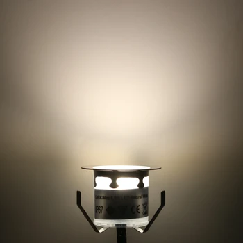 10ШТ 32-мм светодиодных палубных светильников 6 Вт 500ЛМ, небольших встраиваемых в землю подземных IP67 водонепроницаемых прожекторов, декоративных ламп для ландшафта. 3