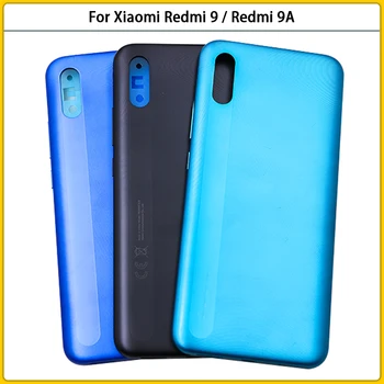 10ШТ Для Xiaomi Redmi 9 9A Пластиковая Задняя Крышка Аккумулятора Задняя Дверца Для Redmi 9A Корпус Боковые Кнопки Корпуса Без контактов NFC Заменить