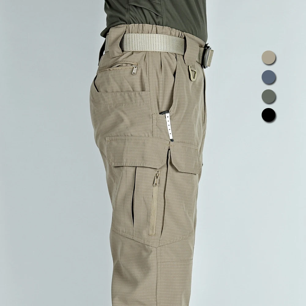 Боевые брюки Мужские Тактические военные брюки-карго для бега трусцой SWAT Армейские брюки Мужские Водонепроницаемые износостойкие походные джоггеры с несколькими карманами