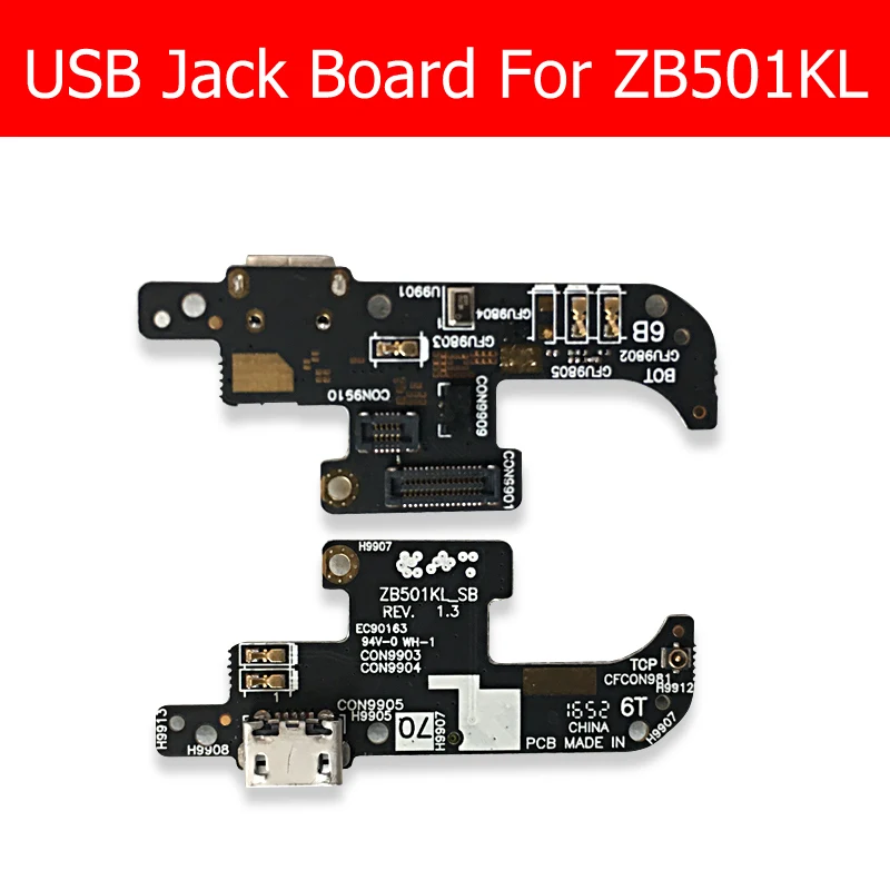 Подлинная Док-станция для Зарядного Устройства Micro USB Для Asus Zenfone Live ZB501KL USB-Разъем для Зарядки с Заменой платы микрофонного разъема 0
