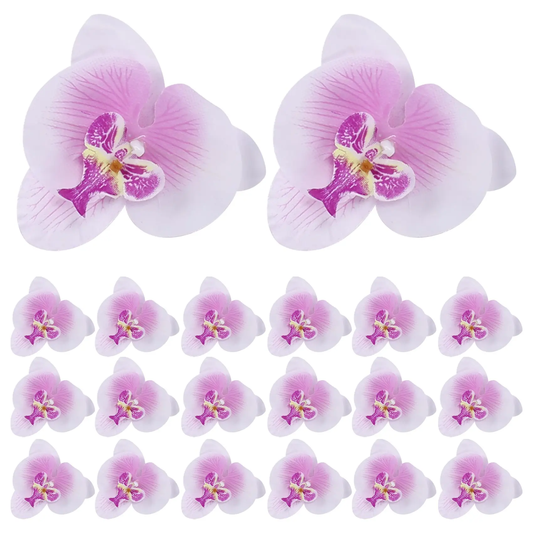 Лот из 20 штук 9 см Бабочка Цветок Орхидеи, Искусственный Цветок, Декор для свадебной заколки, Аксессуар