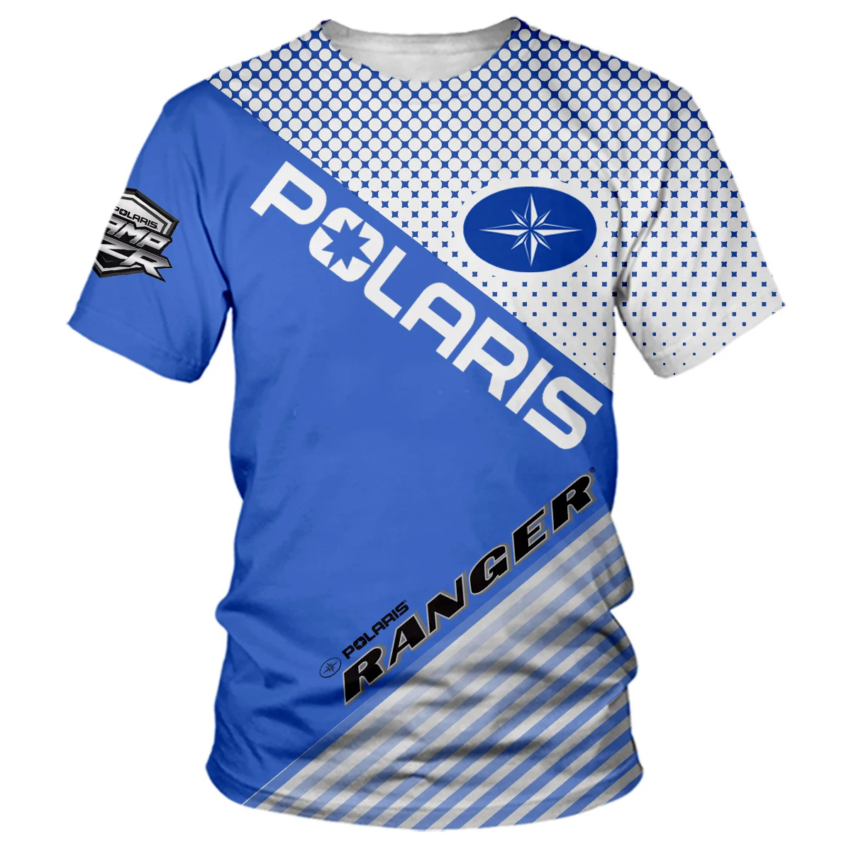 Летние футболки с 3D принтом Polaris Racing Car, Футболка для мужчин, Женщин, круглый вырез, повседневная модная негабаритная футболка с коротким рукавом, Детские футболки 4