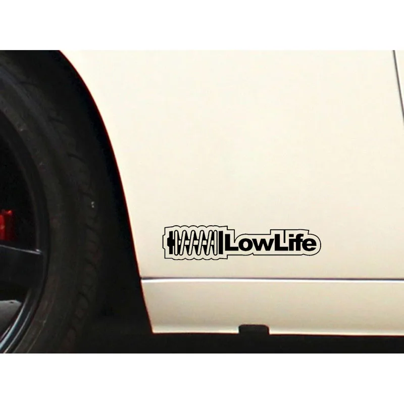Креативная автомобильная наклейка Aliauto Low Life Автомобили, Аксессуары для мотоциклов, Виниловая наклейка для VW Nissan Suzuki Peugeot, 18 см * 4 см 1