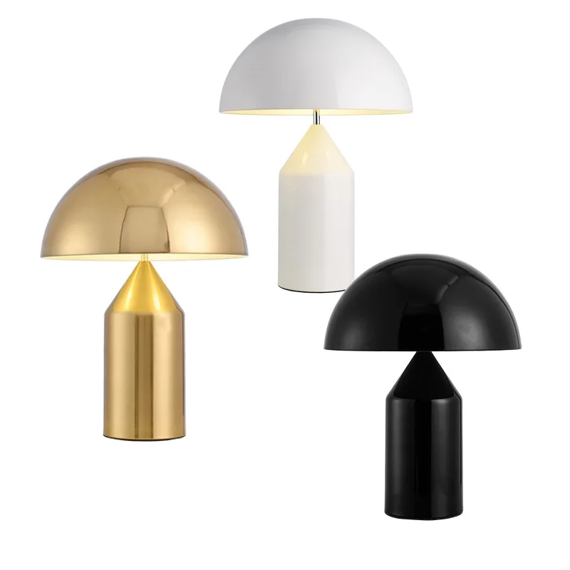 современный дизайн скандинавский минималистичный роскошный домашний светильник для прикроватной тумбочки в спальне уникальный золотой металлический декоративный гриб настольная лампа