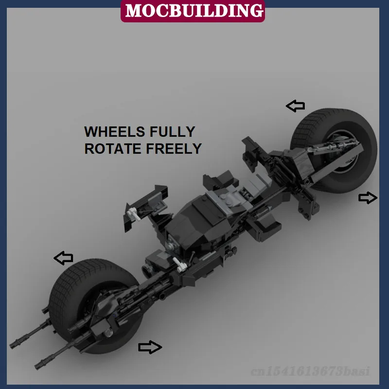 Техническая модель Batmobile серии UCS в сборе с строительными блоками Коллекция фильмов MOC Детские игрушки Подарки 5