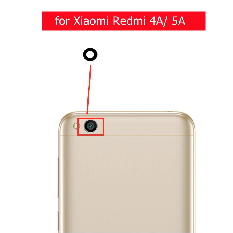 2шт для Xiaomi Redmi 4A/5A Стекло задней камеры Объектив Стекло задней камеры с клеем 3M Замена Запасных частей для ремонта 0