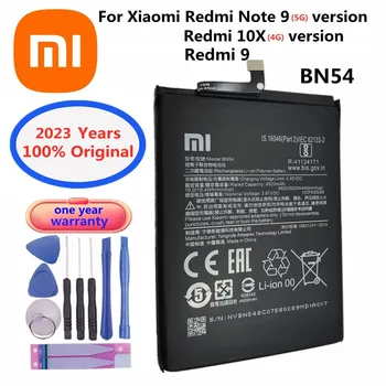 2023 год 100% Оригинальный Аккумулятор Xiao Mi Для Xiaomi Redmi Note 9 5G/Redmi 10X 4G Версия / Redmi 9 5020mAh BN54 Bateria