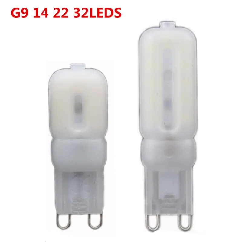 G9 LED 14 LED 32 LED переменного тока 220 В 230 В 240 В G9 светодиодная лампа SMD 2835 LED g9 light заменить галогенную лампу мощностью 30/40 Вт