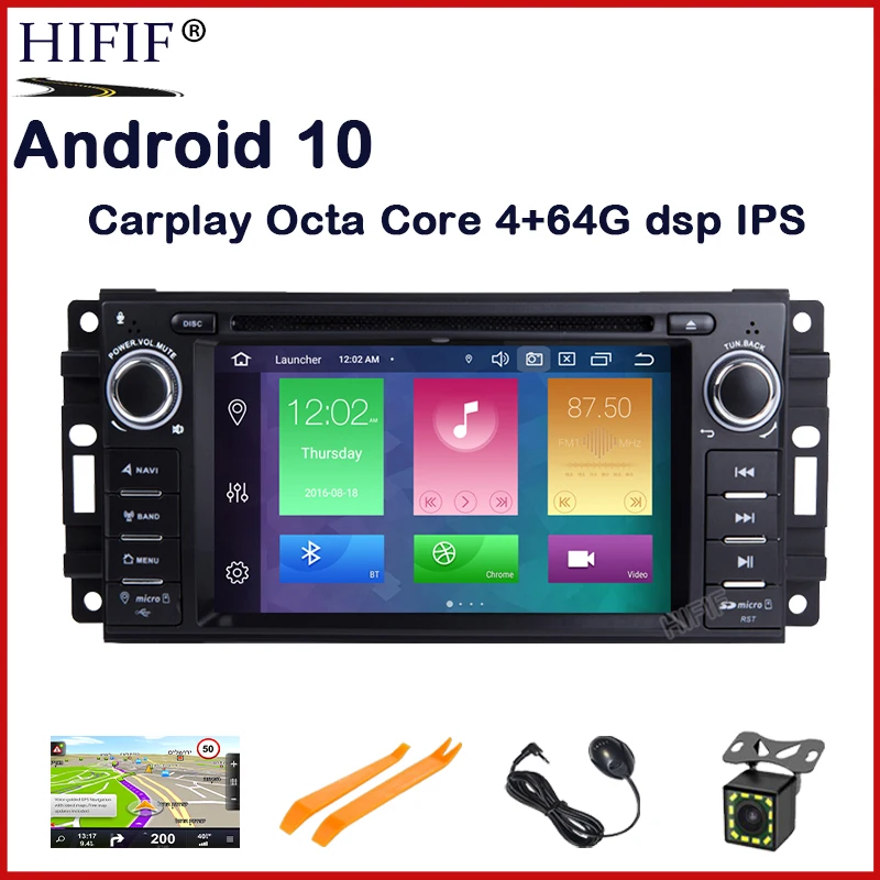 Ips 8-ядерный Android 11, Авто DVD-радио, GPS-стерео, для Jeep Liberty Wrangler, Kompas Commander, Grand Cherokee, Dodge Caliber, путешествие