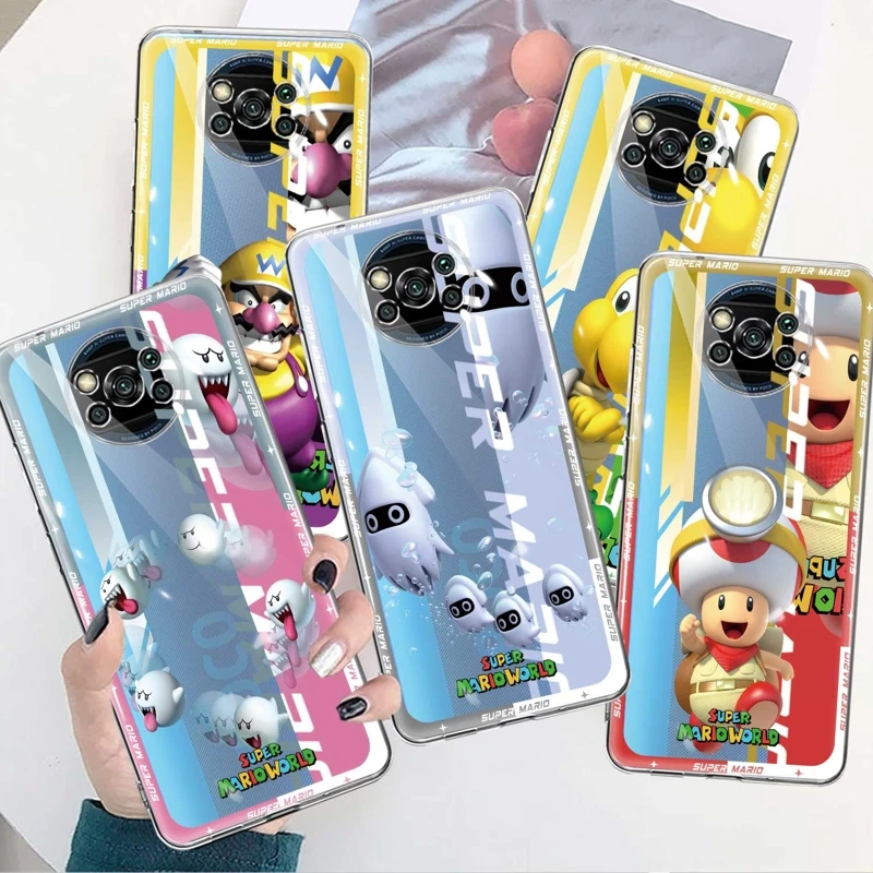 Чехол Super Mario Game Мультяшные Животные Для Xiaomi Mi 11 Lite M5s 11T 5G 13 M5 12T Pro POCO X3 NFC 9T Note 10 12X POCO M3 10T F3