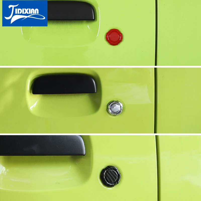 JIDIXIAN Накладка для ключей от двери автомобиля, Защитная декоративная накладка, наклейки для Suzuki Jimny 2019 2020, Аксессуары для экстерьера автомобиля 3