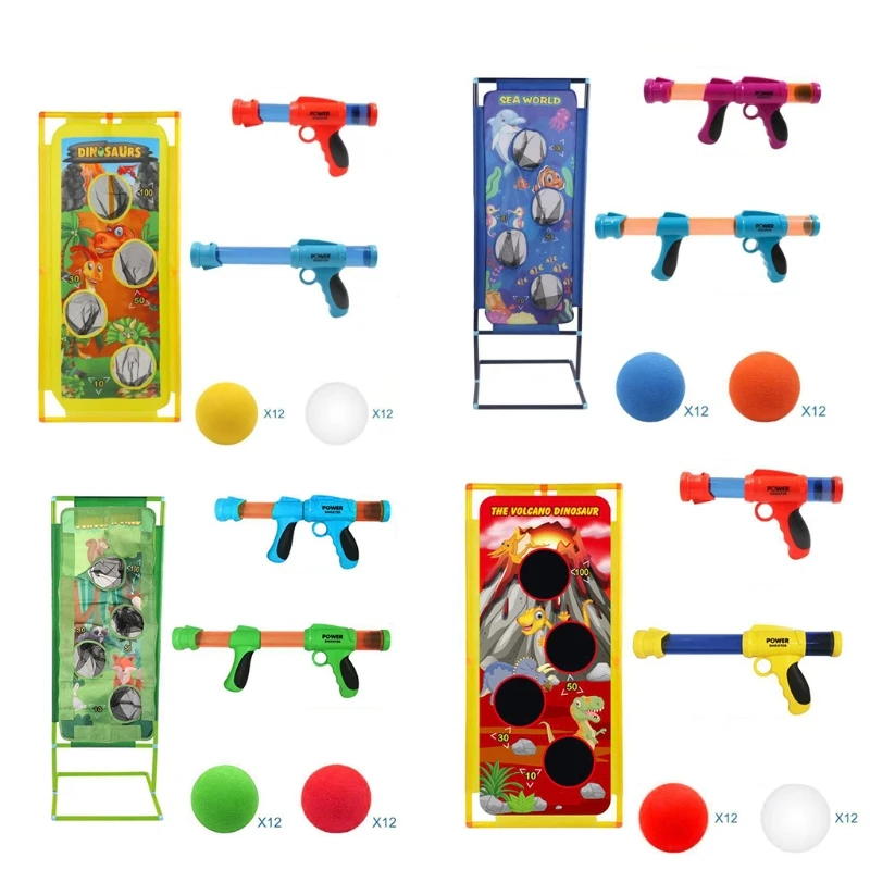 Игрушка-стрелялка Y8AE, комплект из 2 предметов, стрельба по воздуху с 24 шариками и стрельба из лука