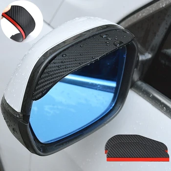2ШТ Автомобильное Зеркало Заднего Вида С Дождевым Козырьком Для Бровей Из Углеродного Волокна Сбоку для Mitsubishi L200 Аксессуары Sportage ES300h Kia Seltos
