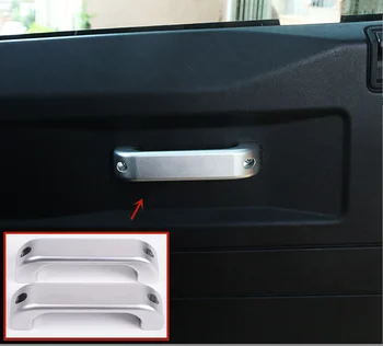 2шт Автомобильный алюминиевый сплав Хромированная внутренняя дверная ручка для Land Rover Defender 90/110 2007-2016