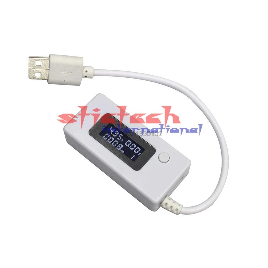 DHL 50шт ЖК-зарядное устройство Тестер емкости аккумулятора Напряжение Ток USB Тестер Метр Детектор для мобильного смартфона