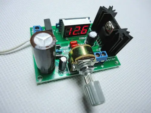 Светодиодный дисплей LM317 Регулируемый регулятор напряжения Понижающий модуль переменного/постоянного тока до 5 В 12 В