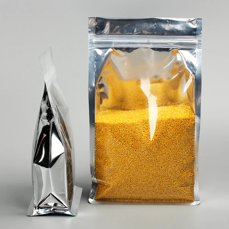 Изготовленные на заказ 50PCS Напечатанные Мешки алюминиевой фольги Mylar Серебра замка застежка-молнии Стоячие Мешки Упаковки еды Poches Bag 3