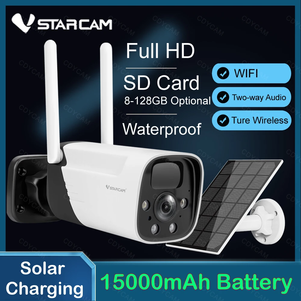 Vstarcam CB11 Беспроводная Солнечная Wifi Камера CCTV Security Cam Наружная HD Аудио IP-встроенная Аккумуляторная Батарея емкостью 15000 мАч