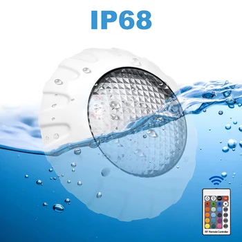 38 Вт Подсветка бассейна RGB Led с пультом дистанционного управления IP68 Водонепроницаемый Наружный RGB подводный рассеянный свет Светодиодный прожектор для пруда