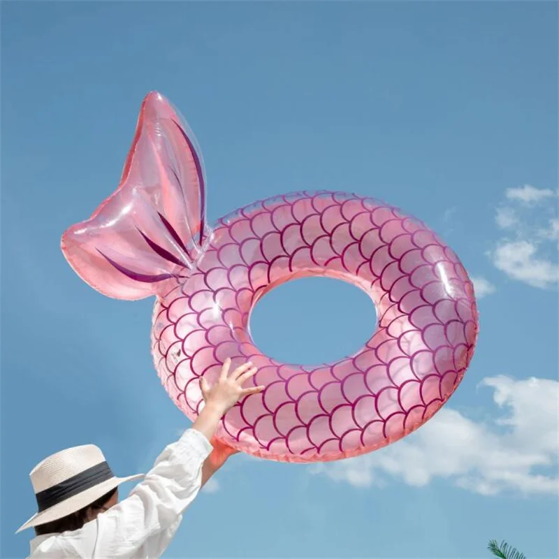 Надувное кольцо для плавания Гигантский игрушечный круг для бассейна Пляжная вечеринка на море Надувной матрас для плавания в воде для взрослых и детей 1