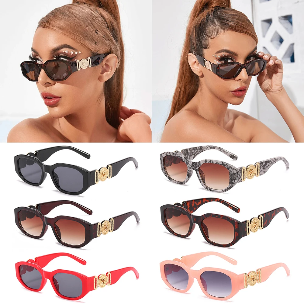 Женские солнцезащитные очки в стиле стимпанк, модный дизайн, Прямоугольная оправа, защита от UV400, Мужские очки, солнцезащитные очки для велоспорта, оттенки