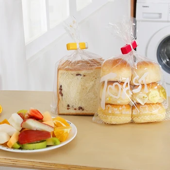 3шт / комплект Эластичная кнопка, зажим для запечатывания пакета для хлеба, зажим для консервирования продуктов, зажим для закусок, пластиковый инструмент, кухонные принадлежности