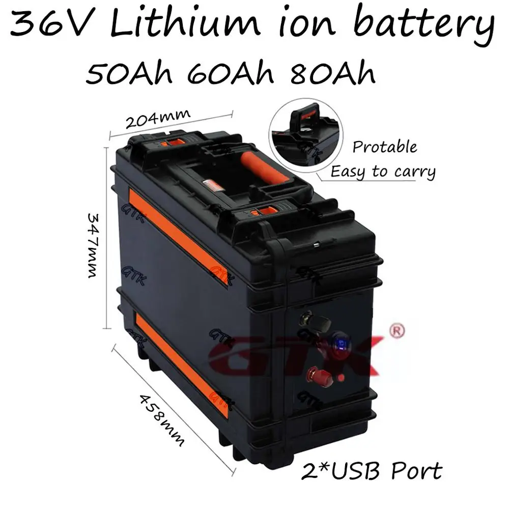 36V 50Ah 60Ah 80Ah литий-ионный аккумулятор BMS 10S для 3000 Вт электронного мотоцикла ebike power bank солнечная система дом на колесах + зарядное устройство 10A