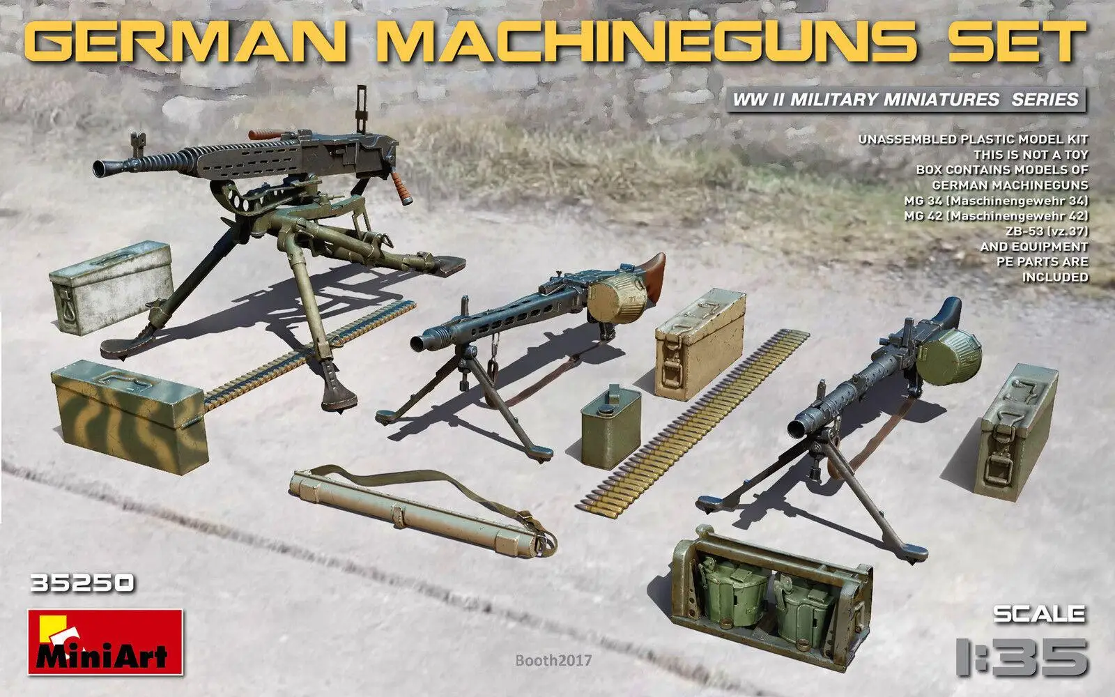 Набор немецких пулеметов MINIART 35250 1/35 (пластиковая модель)