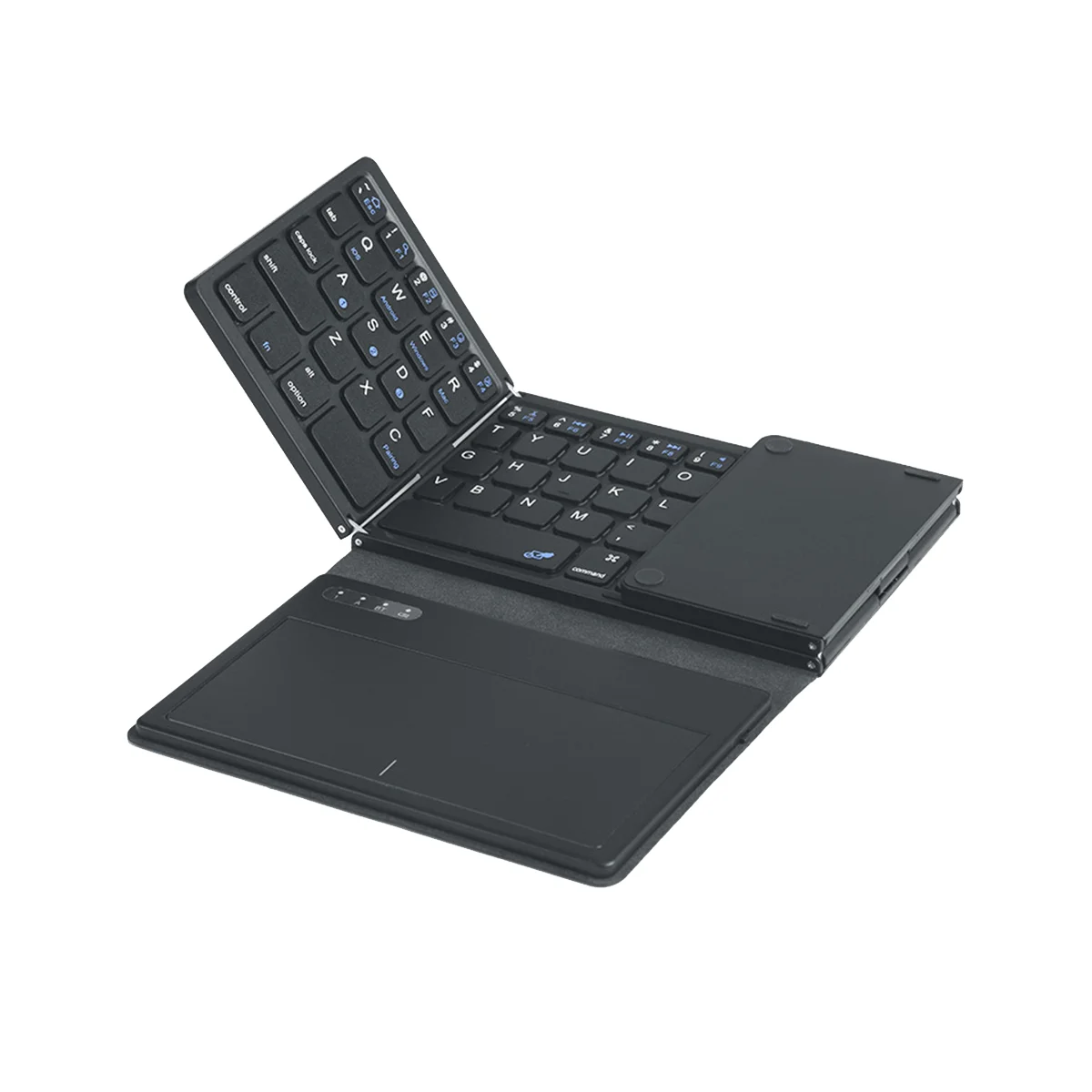 Складная беспроводная клавиатура Bluetooth с тачпадом Ультратонкая карманная складная клавиатура для ПК с IOS, Android, Windows Tablet
