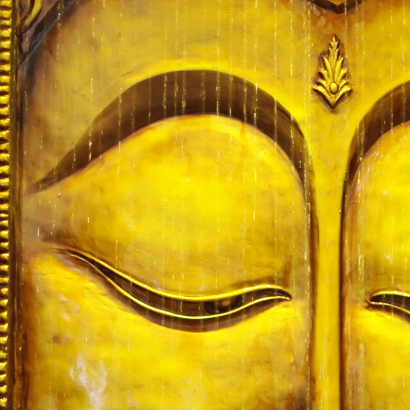 Золотая статуя Будды, текущая вода приносит деньги, украшения крыльца, водный занавес, украшение стены спа-клуба, декоративный фонтан 1
