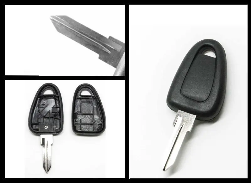ЗАМЕНА KEYECU, транспондер, чехол для ключей, брелок + неразрезное пустое лезвие GT10 для Fiat IVECO DUCATO