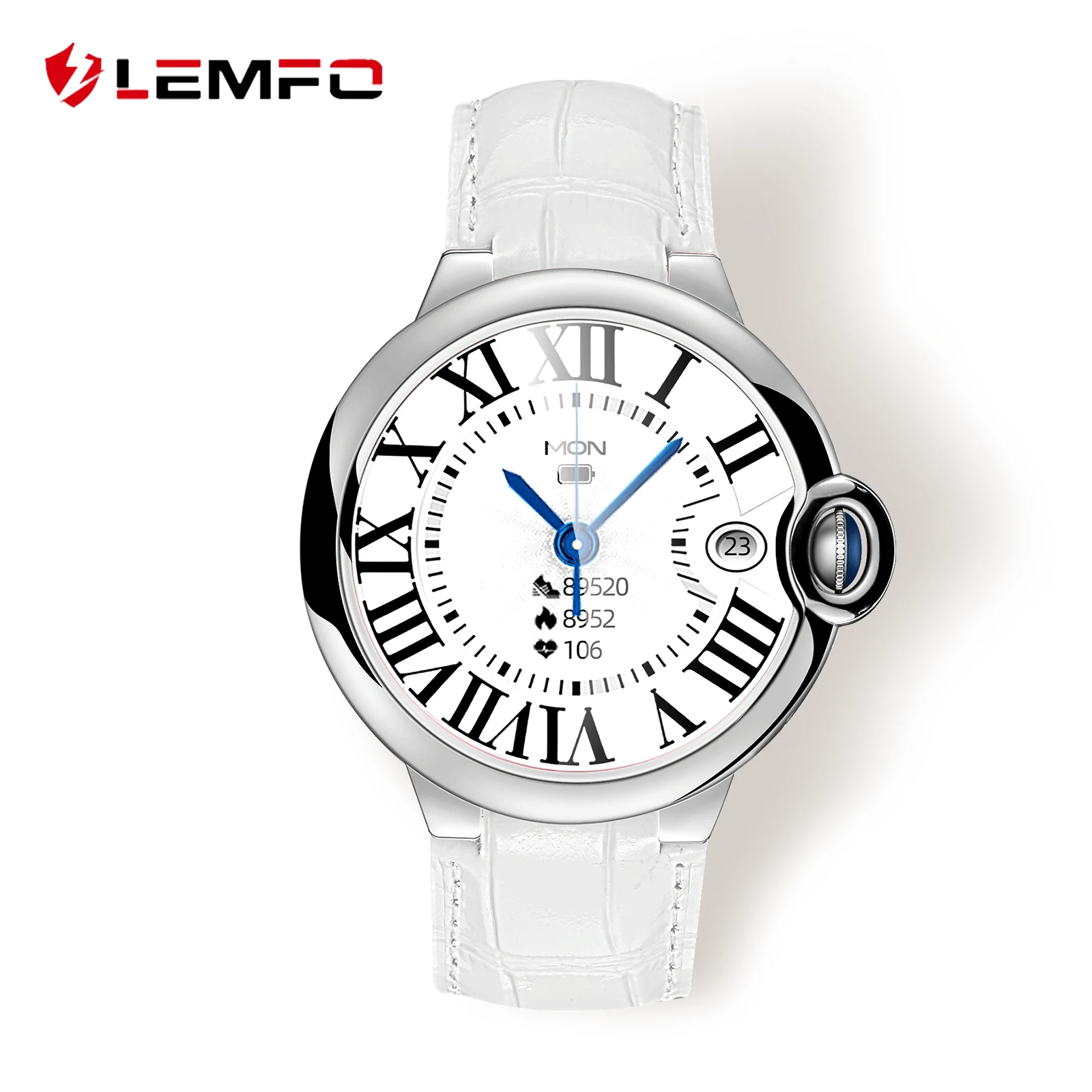 Женские часы LEMFO, элегантные роскошные смарт-часы с Bluetooth-вызовом, тестирование работоспособности IP67, водонепроницаемость AW28 2023, новинка 1,32 дюйма