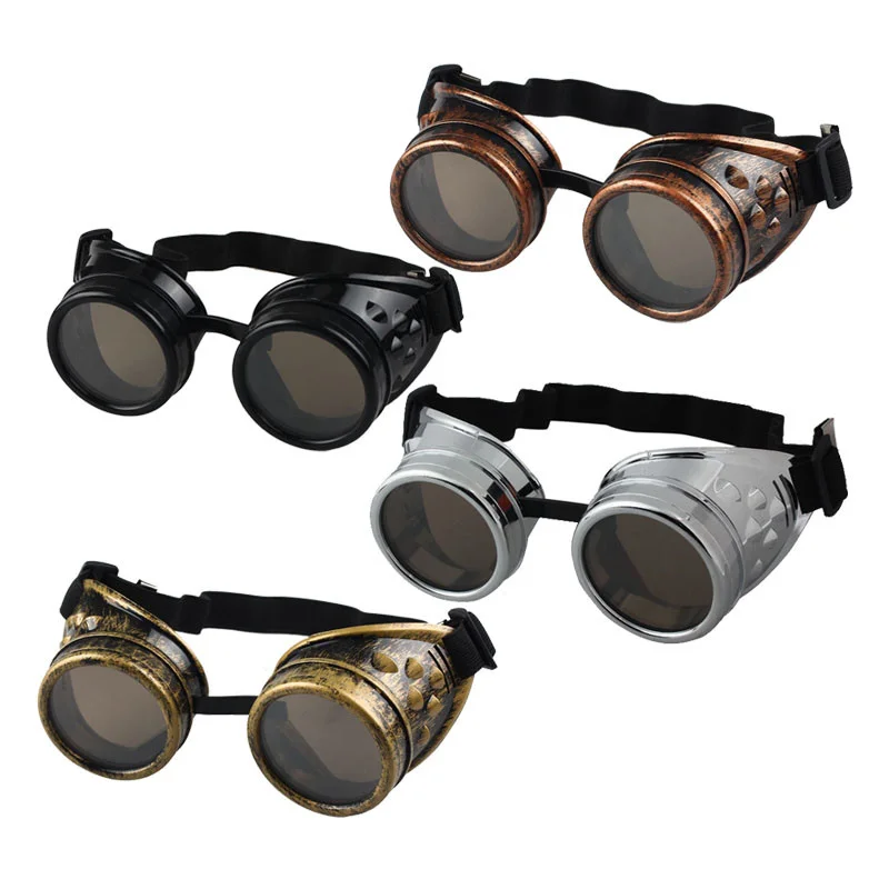 Мотоциклетные очки в стиле хэви-метал стимпанк, очки водителя в готическом стиле, защитные очки для косплея, украшения на Хэллоуин