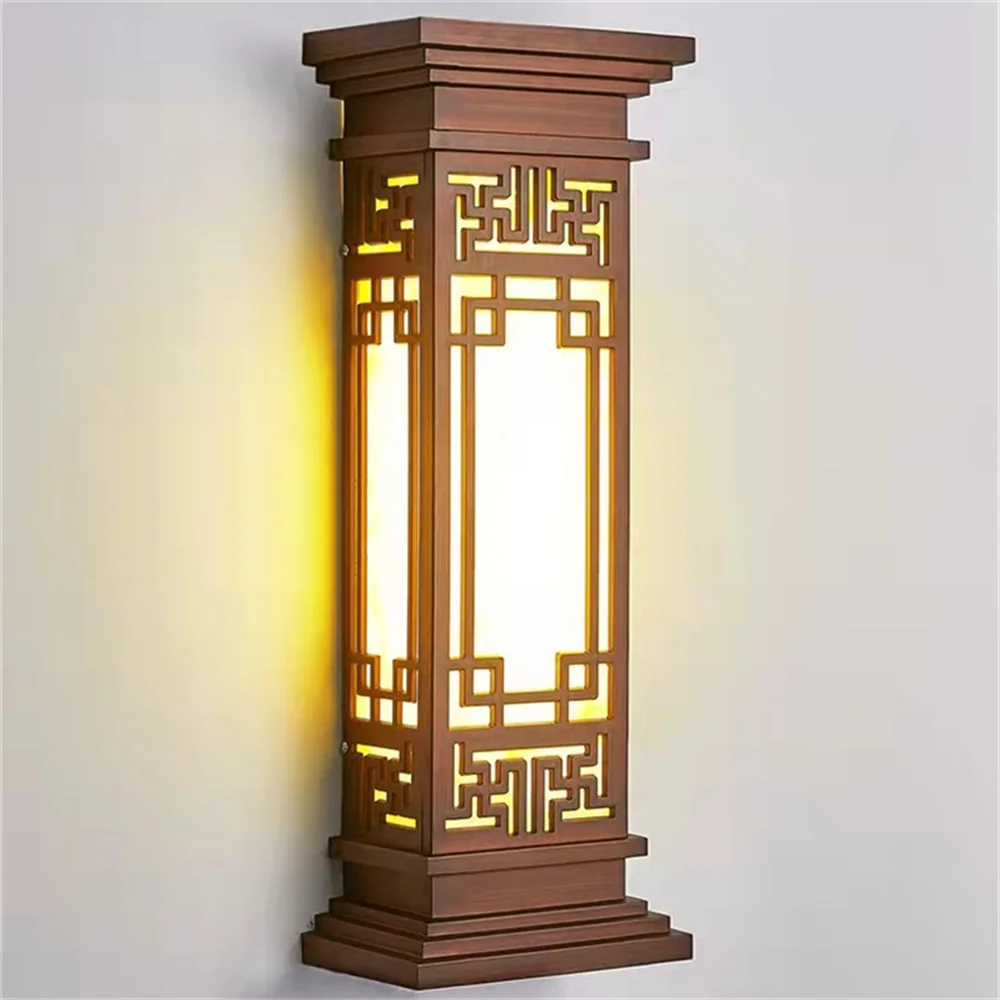 SOFEINA Наружный светильник, светодиодные настенные бра в китайском стиле, Водонепроницаемая лампа для домашнего балкона, Классическая 1