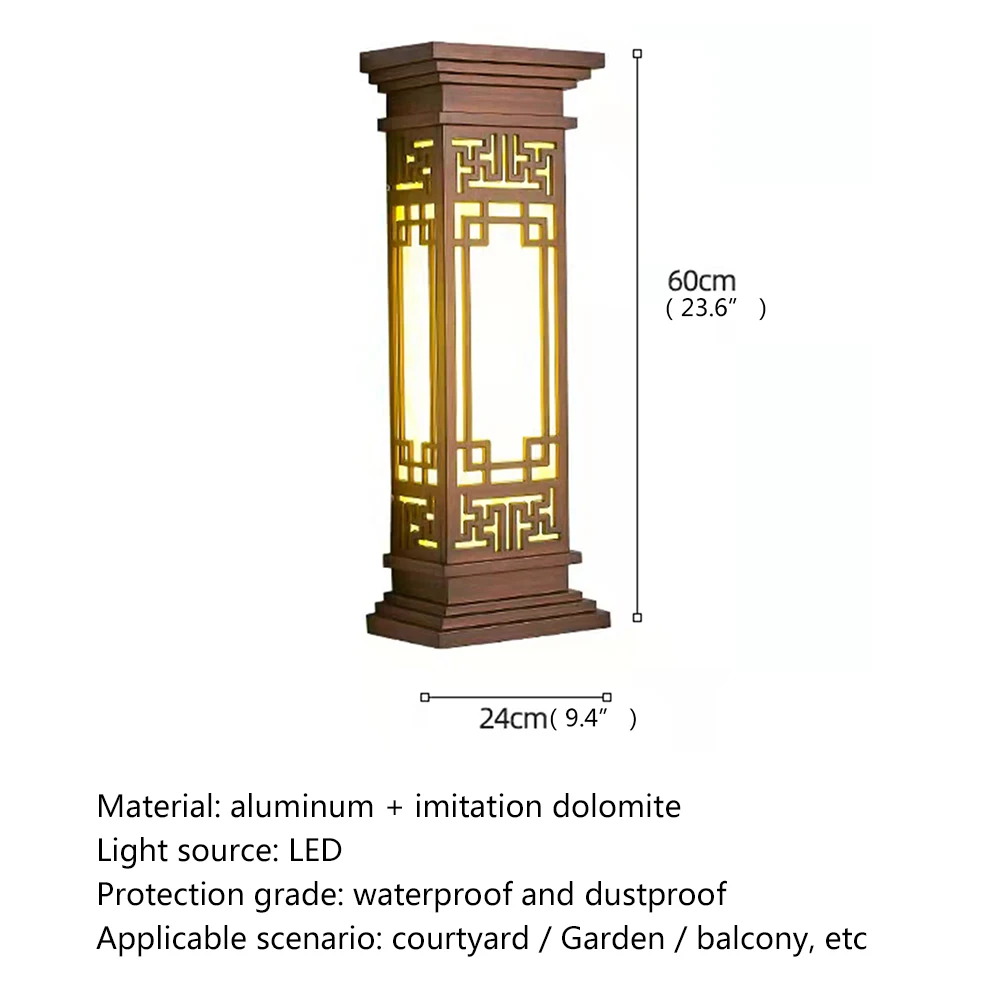 SOFEINA Наружный светильник, светодиодные настенные бра в китайском стиле, Водонепроницаемая лампа для домашнего балкона, Классическая 5