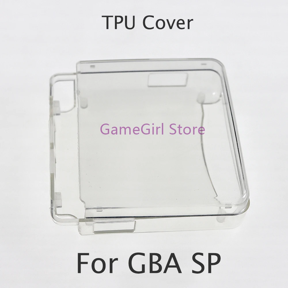 1шт Для игровой консоли GBA SP Защита корпуса из ТПУ Чехол для кармана Gameboy Advance Прозрачный защитный чехол