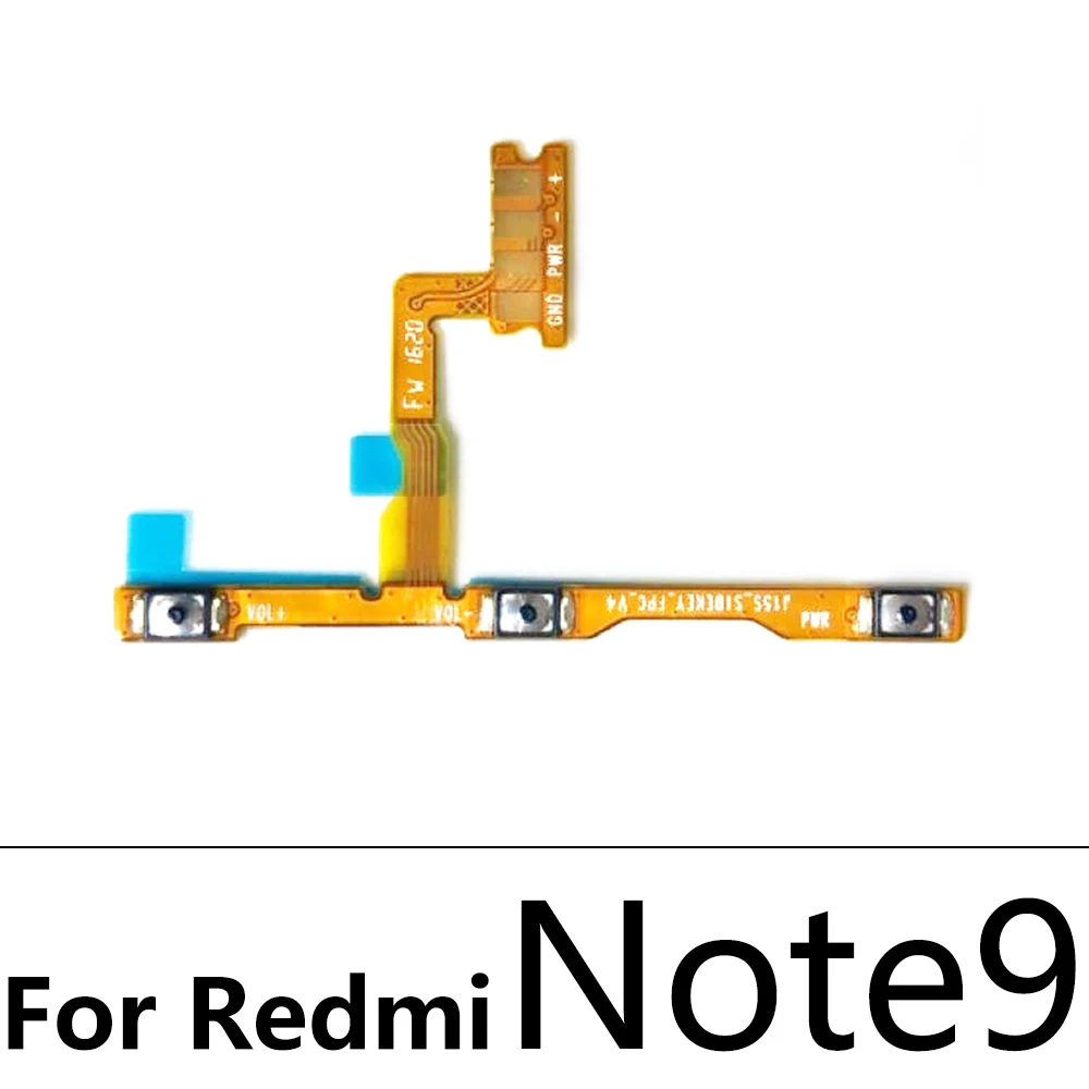 Кнопка Включения/Выключения Питания Клавиша Регулировки Громкости Боковой Выключатель Питания Гибкий Кабель Для Xiaomi Redmi Note 9 9T 9S 10 K30 K20 K40 Pro Max 2