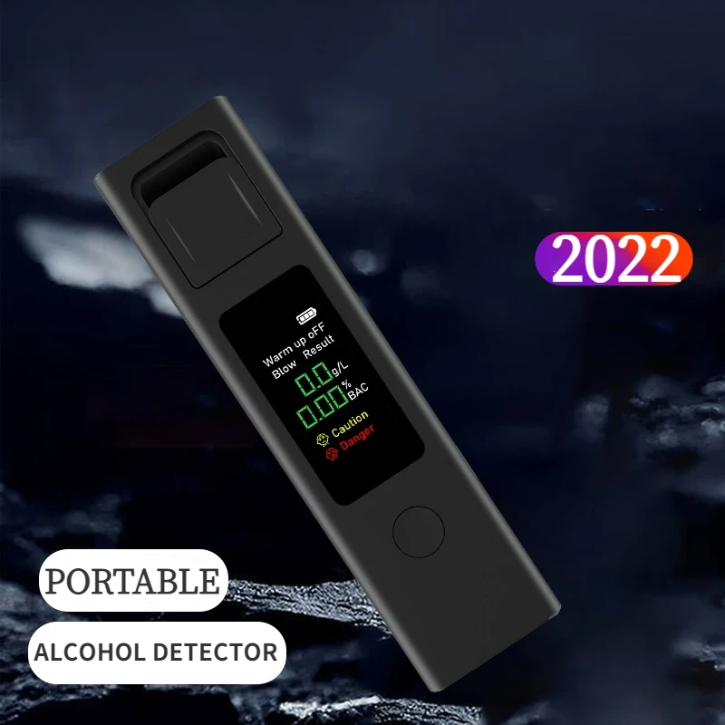 Алкотестер Портативный Тестер дыхания USB Перезаряжаемый алкотестер с цифровым ЖКэкраном Результат определения содержания алкоголя в крови
