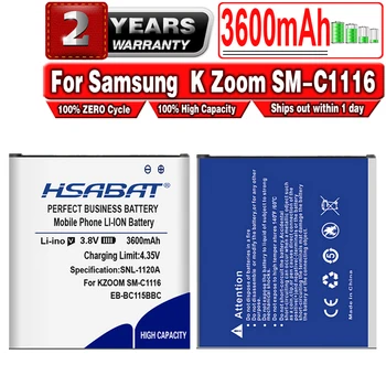 HSABAT 3600 мАч EB-BC115BBC NFC Аккумулятор Для Samsung GALAXY K Zoom SM-C1116 C1158 C1115 EB-BC115BBC EB-BC115BBE