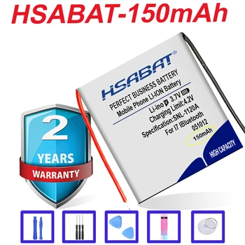 HSABAT Лидирующий бренд 100% Новый Аккумулятор 150mAh 401012 051012 501012 для I7 I8 I9 Bluetooth-гарнитуры MP3 MP4 в наличии