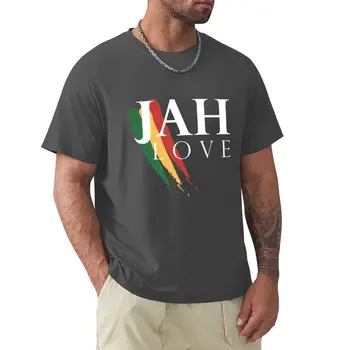 Jah Love (БЕЛАЯ) Футболка, блузка, белые футболки для мальчиков, забавная футболка, футболки для мужчин, хлопок