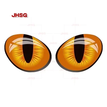 JHSG3D Автомобильные наклейки с кошачьим глазом, милые забавные наклейки, виниловые модные креативные наклейки для украшения глаз, внешние аксессуары, ПВХ, горячая распродажа