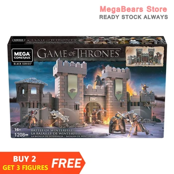 Mega Bloks Construx Black серии Game of Thrones GMN75 Battle of Winterfell Строительные блоки Строительные игрушки