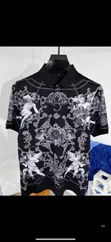 P03755 Горячая распродажа, Новые Модные рубашки поло 2023 года, Популярный известный бренд, Модный дизайн, мужская одежда для вечеринок