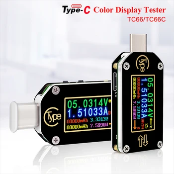 RD TC66 /TC66C Type-C PD триггер USB вольтметр амперметр напряжение 2-полосный измеритель тока мультиметр зарядное устройство для PD батарея USB тестер