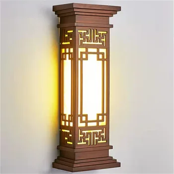 SOFEINA Наружный светильник, светодиодные настенные бра в китайском стиле, Водонепроницаемая лампа для домашнего балкона, Классическая 1